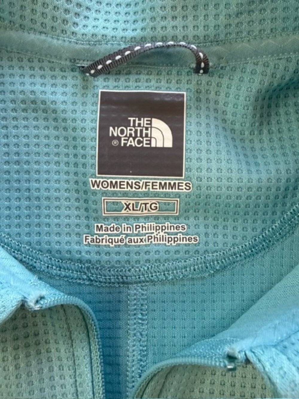 The North Face Vaporwick Cycling Jersey Women Extra Large Teal 1/4 Zip Polyester - Picture 2 of 10